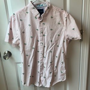 Floral button up t shirt